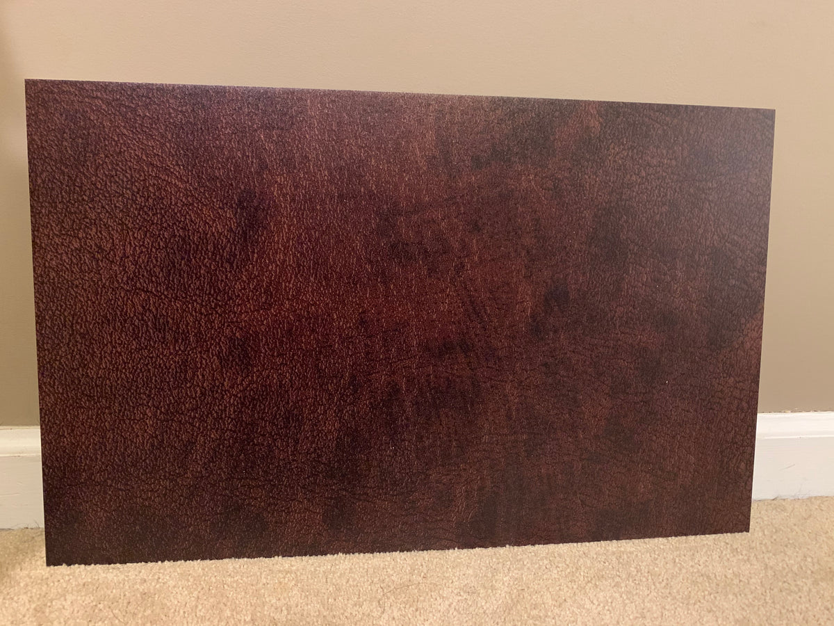 PatternPly® Full Coverage Dark Leather sheet showing the pattern