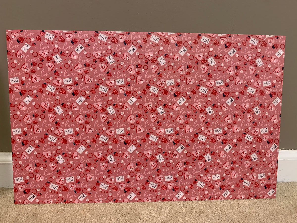 PatternPly® Full Coverage Valentine sheet showing the pattern