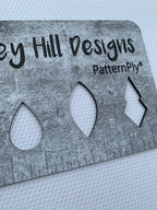 PatternPly® Full Coverage Golf Ball Surface sheet showing the pattern