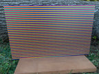 PatternPly® Full Coverage Micro Rainbow Stripes sheet showing the pattern