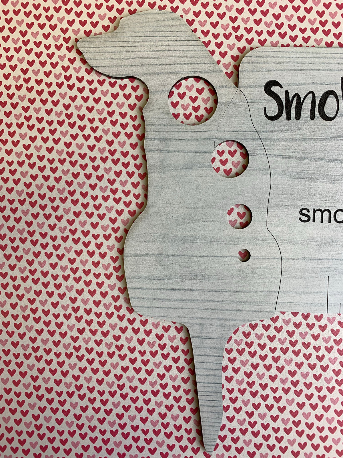 PatternPly® Full Coverage Pink Hearts sheet showing the pattern