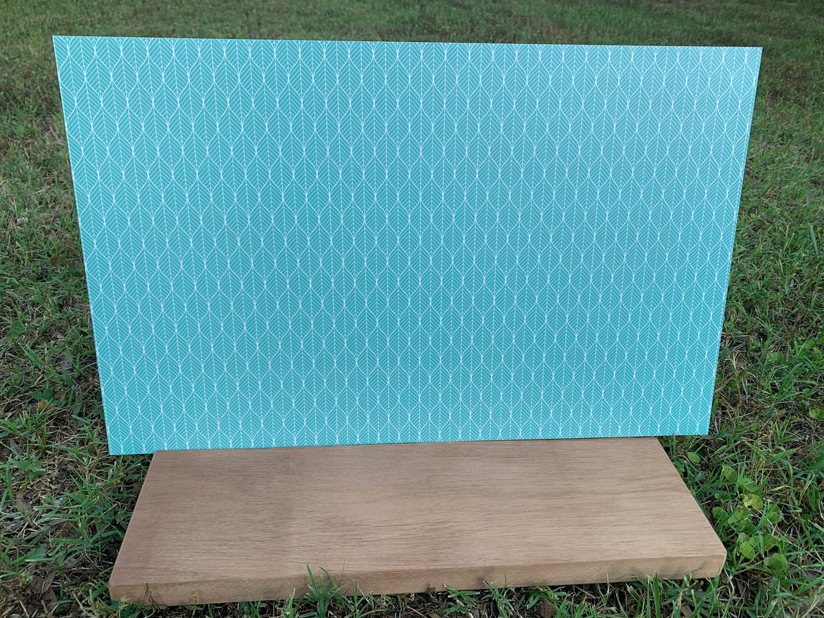 PatternPly® Full Coverage Geometric Leaves sheet showing the pattern