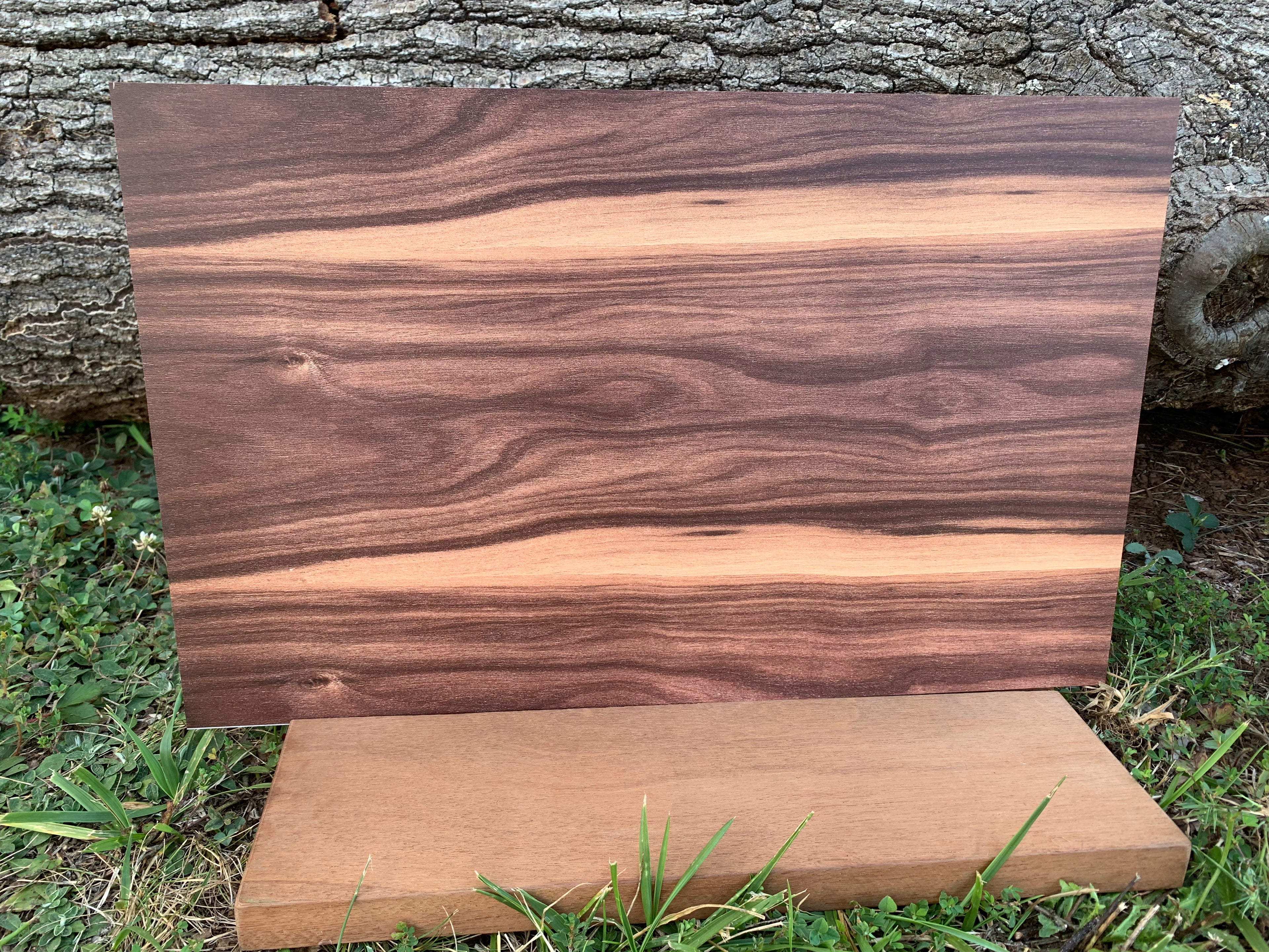 PatternPly® Full Coverage Faux Finished Walnut sheet showing the pattern