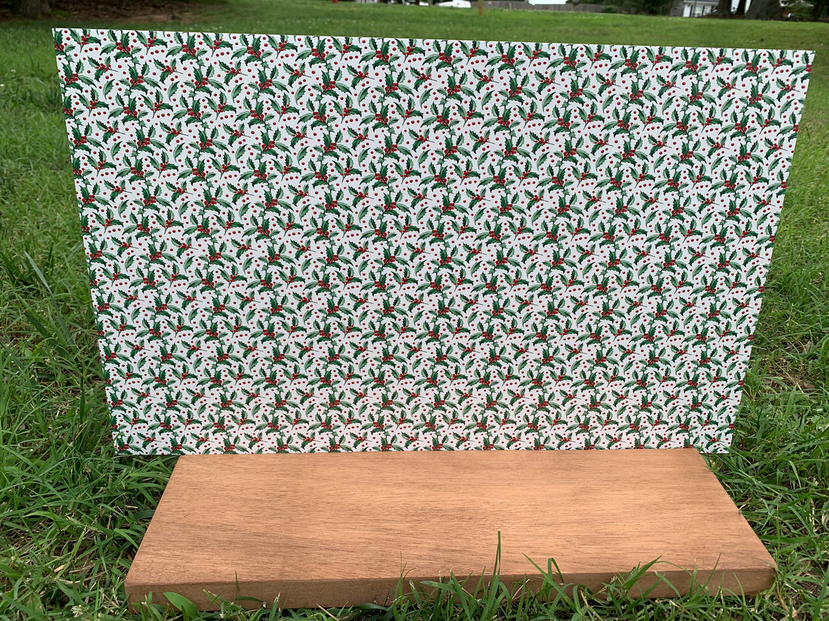 PatternPly® Full Coverage Holly Jolly sheet showing the pattern