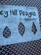 PatternPly® Full Coverage Death's-Head Moths sheet showing the pattern