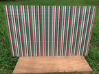PatternPly® Full Coverage Christmas Icon Stripes sheet showing the pattern