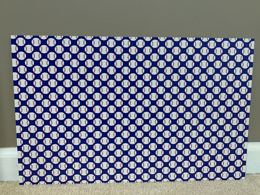 PatternPly® Full Coverage Baseballs sheet showing the pattern