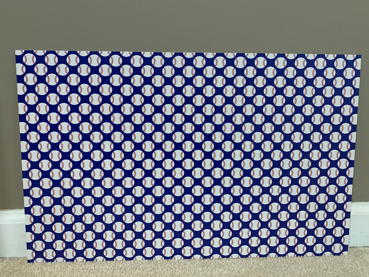 PatternPly® Full Coverage Baseballs sheet showing the pattern
