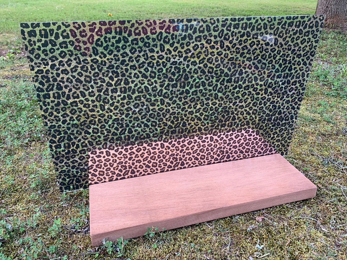 PatternPly® Transparent Leopard Spots sheet showing the pattern