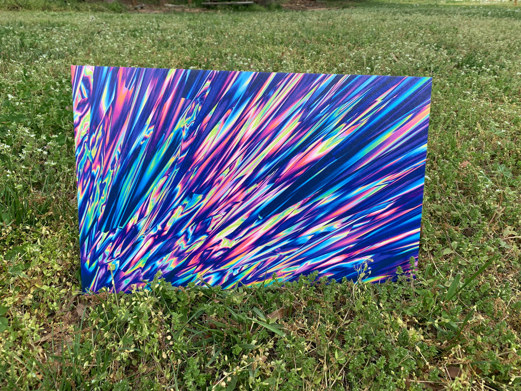 PatternPly® Full Coverage Holographic Spikes sheet showing the pattern