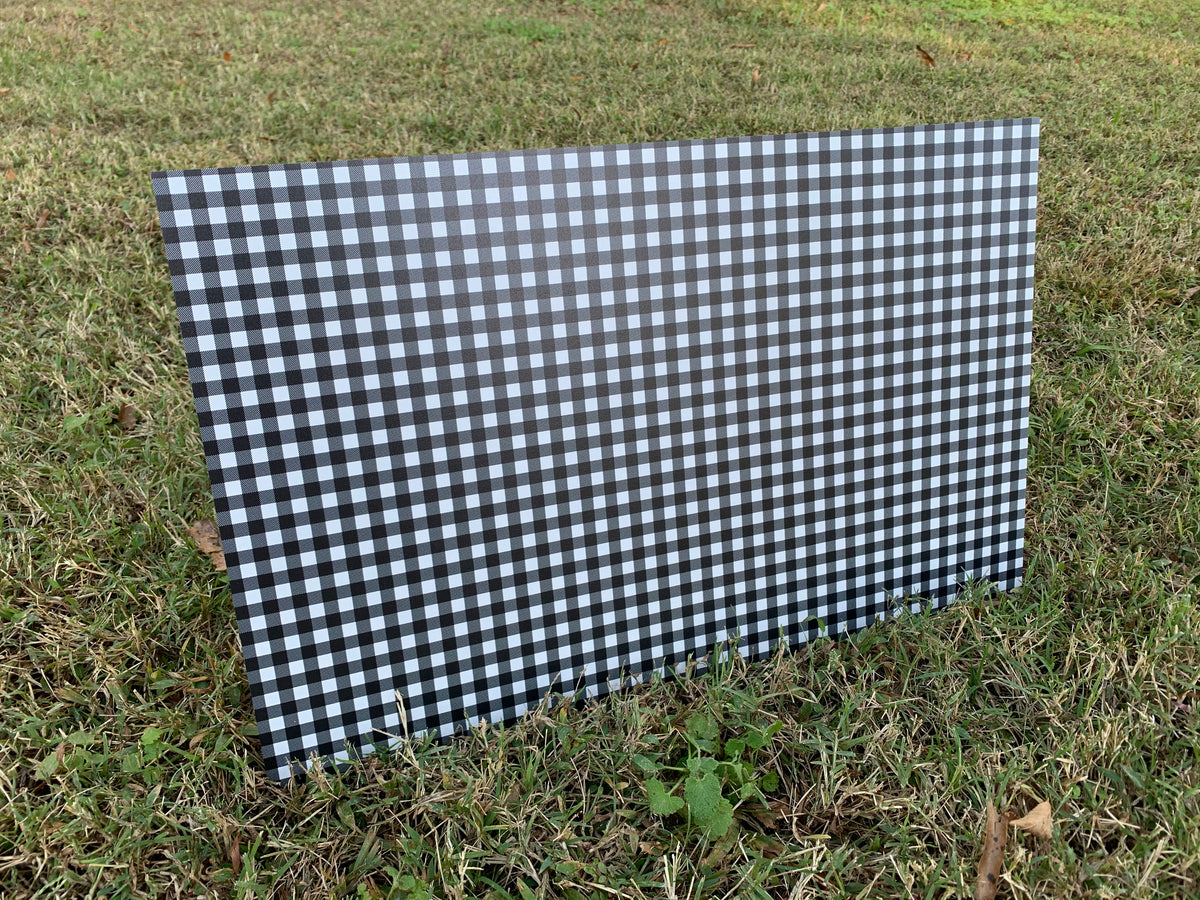 PatternPly® Full Coverage Black and White Buffalo Plaid product photo 3