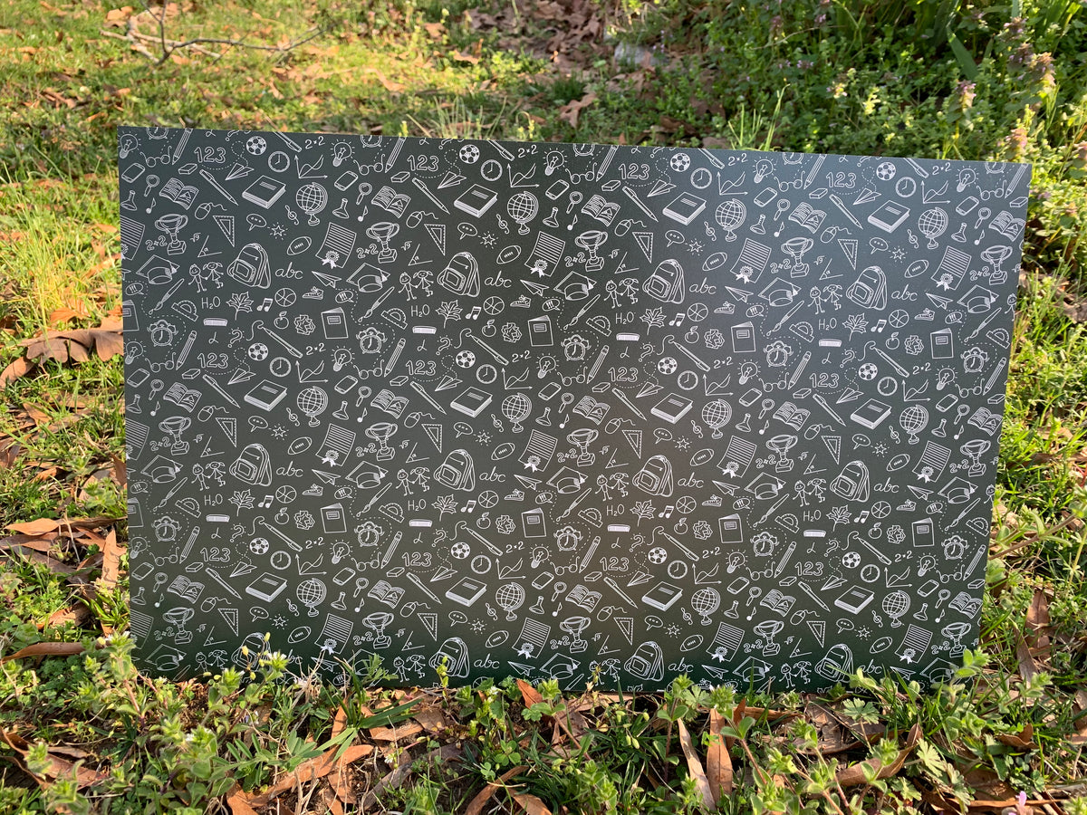 PatternPly® Full Coverage Teacher Chalkboard sheet showing the pattern