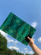 PatternPly® Transparent Mini Emerald Swirl sheet showing the pattern