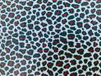 PatternPly® Full Coverage White, Black, and Red Leopard sheet showing the pattern