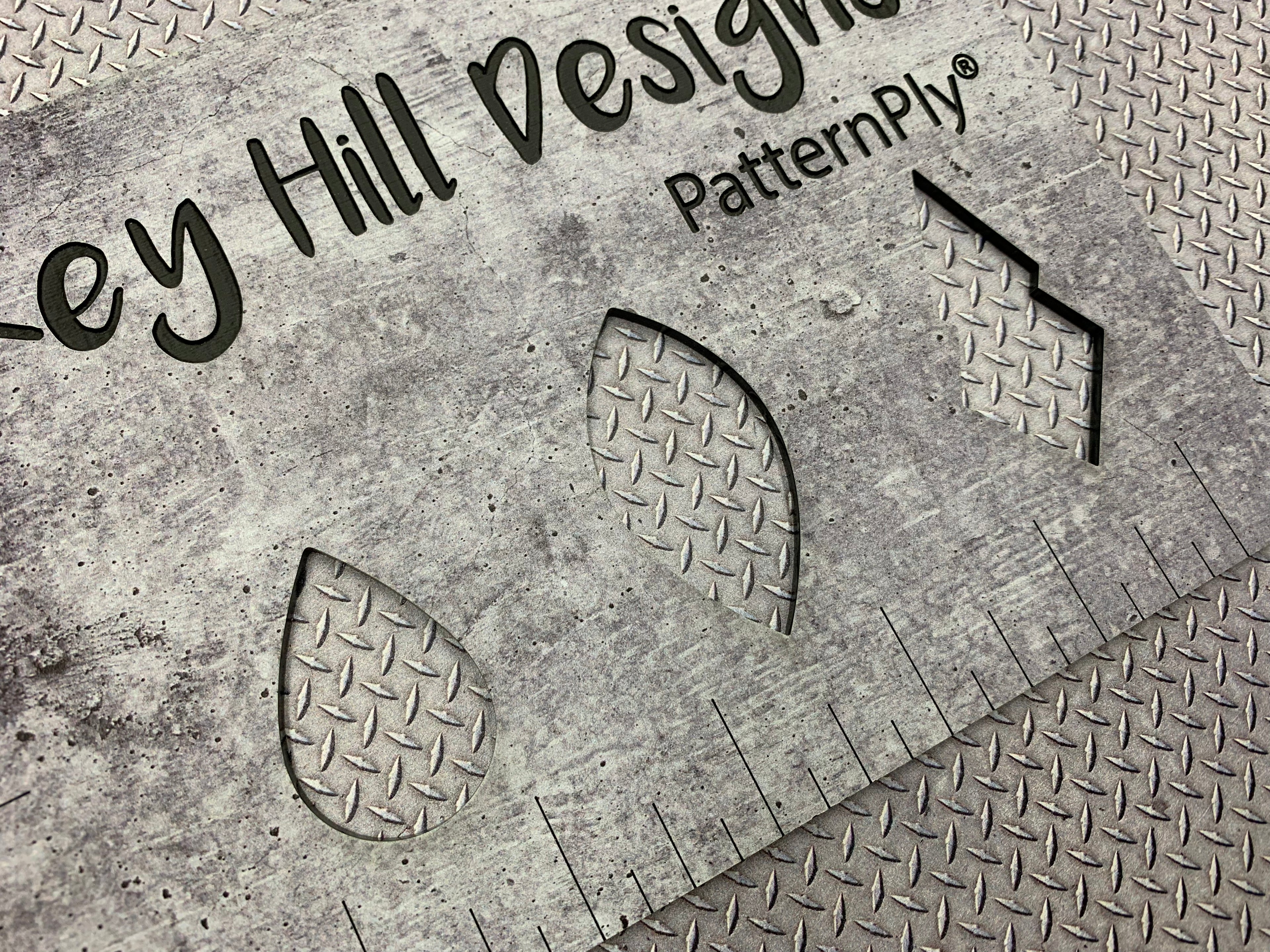 PatternPly® Full Coverage Micro Diamond Plate sheet showing the pattern