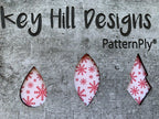 PatternPly® Scattered Snowflakes WHITE product photo 7