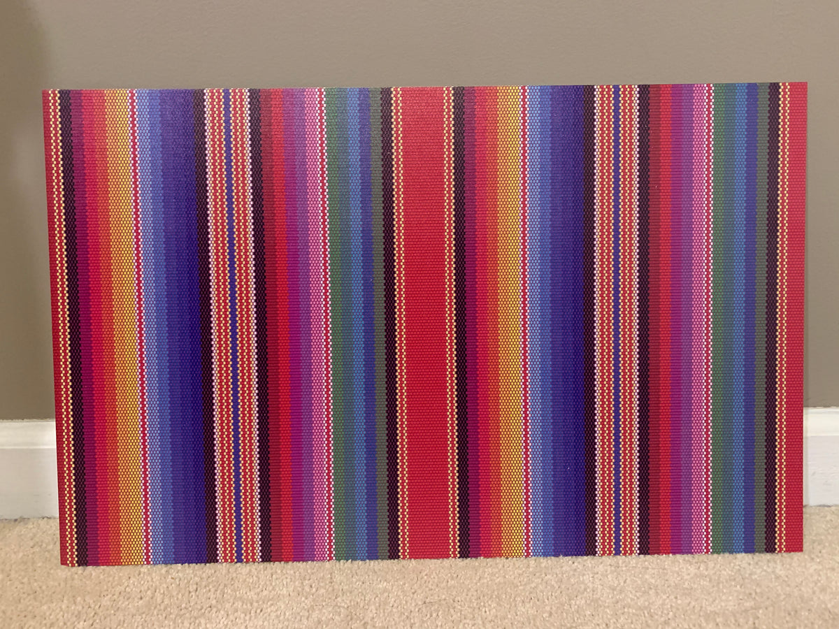 PatternPly® Full Coverage Serape sheet showing the pattern