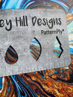 PatternPly® Full Coverage Blue and Gold Glitter* Paint Swirl product photo 2