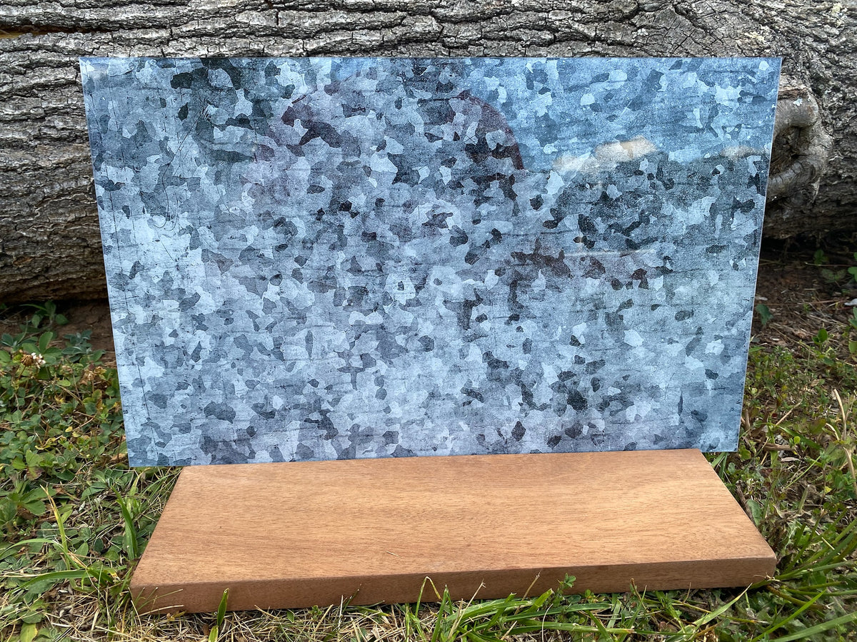 PatternPly® Full Coverage Galvanized Metal sheet showing the pattern