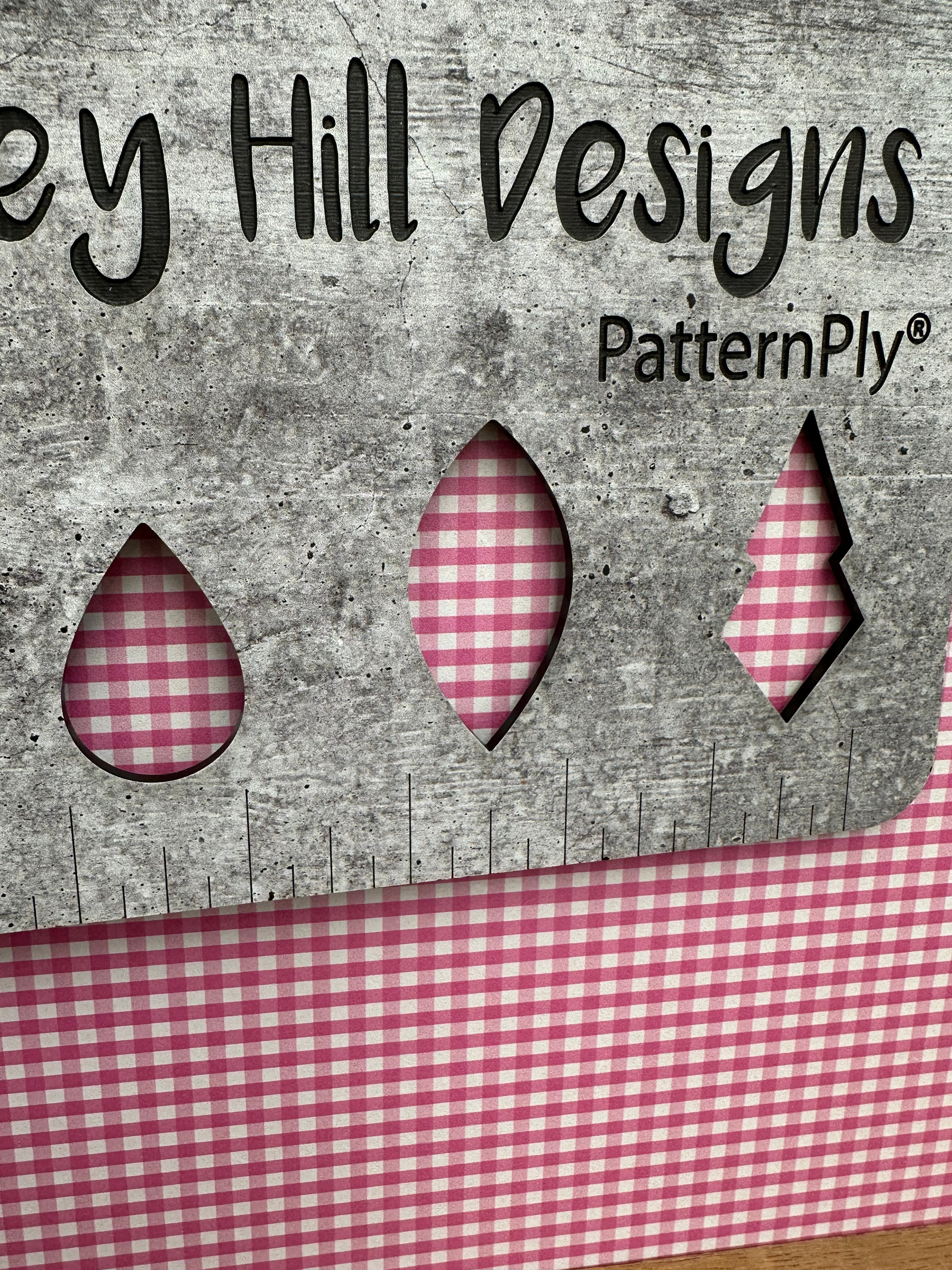 PatternPly® Full Coverage Micro Pink Gingham sheet showing the pattern