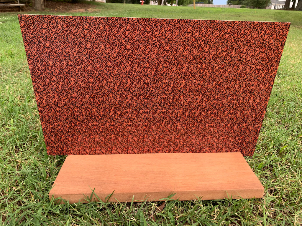 PatternPly® Full Coverage Paisley Skulls sheet showing the pattern