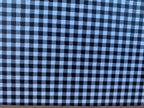 PatternPly® Full Coverage Micro Black and White Buffalo Plaid sheet showing the pattern