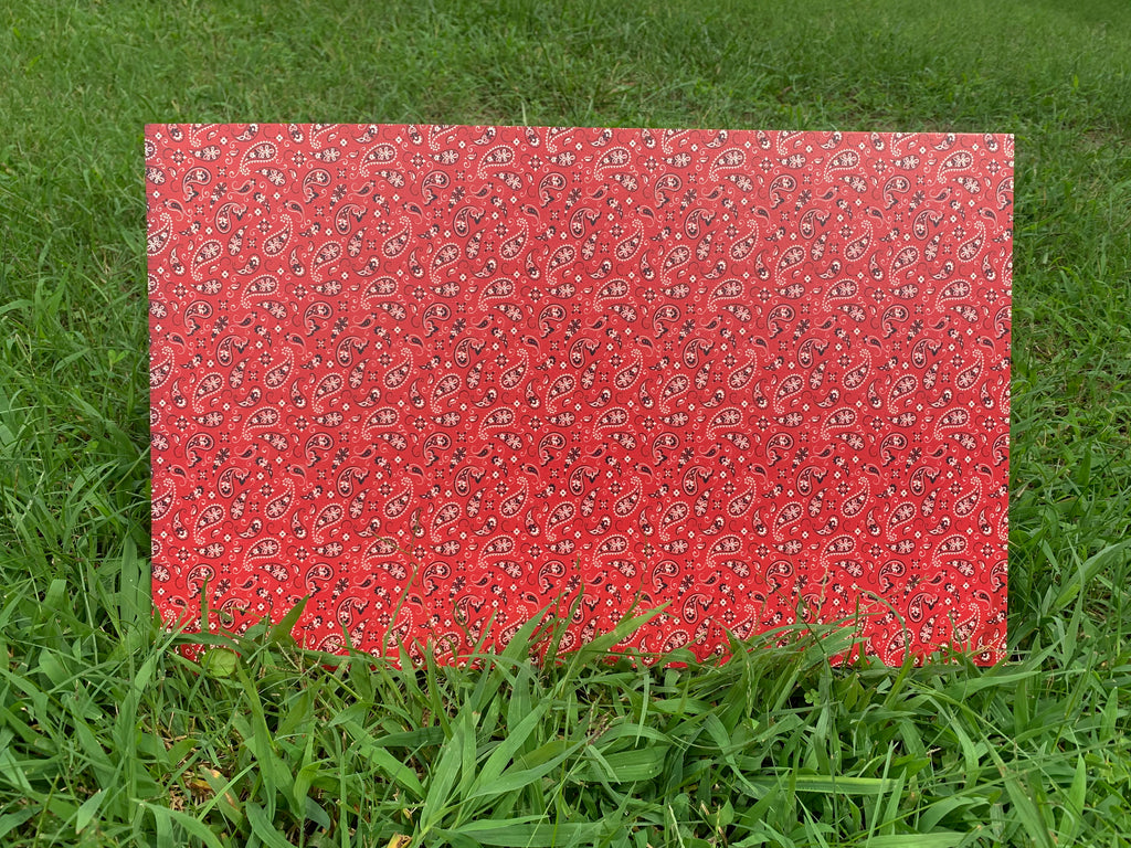 PatternPly® Full Coverage Bandana sheet showing the pattern
