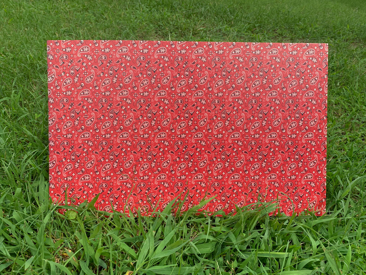 PatternPly® Full Coverage Bandana sheet showing the pattern