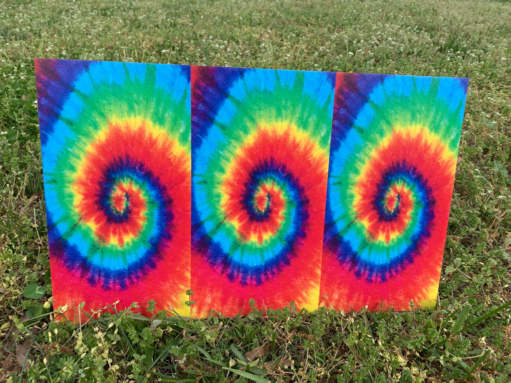 PatternPly® Full Coverage Mini Tie Dye sheet showing the pattern