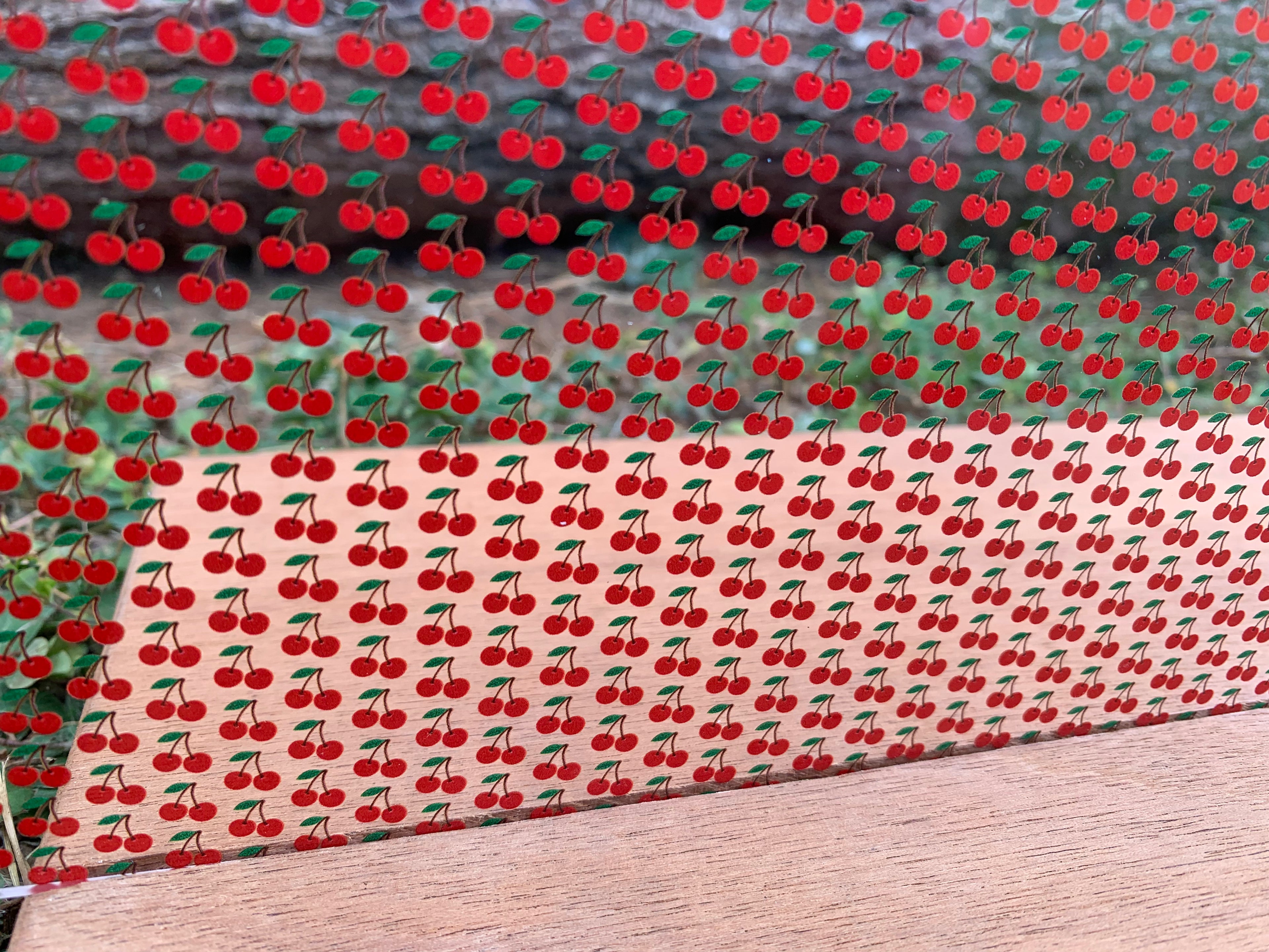 PatternPly® Scattered Cherries sheet showing the pattern