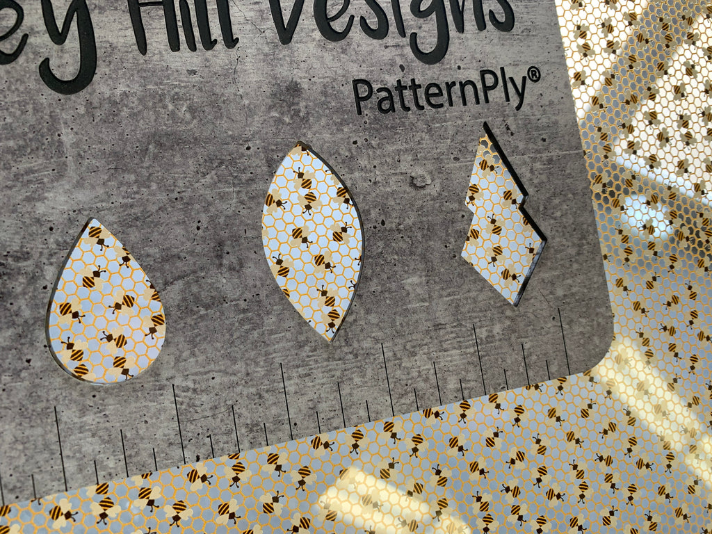PatternPly® Scattered Micro Bees sheet showing the pattern