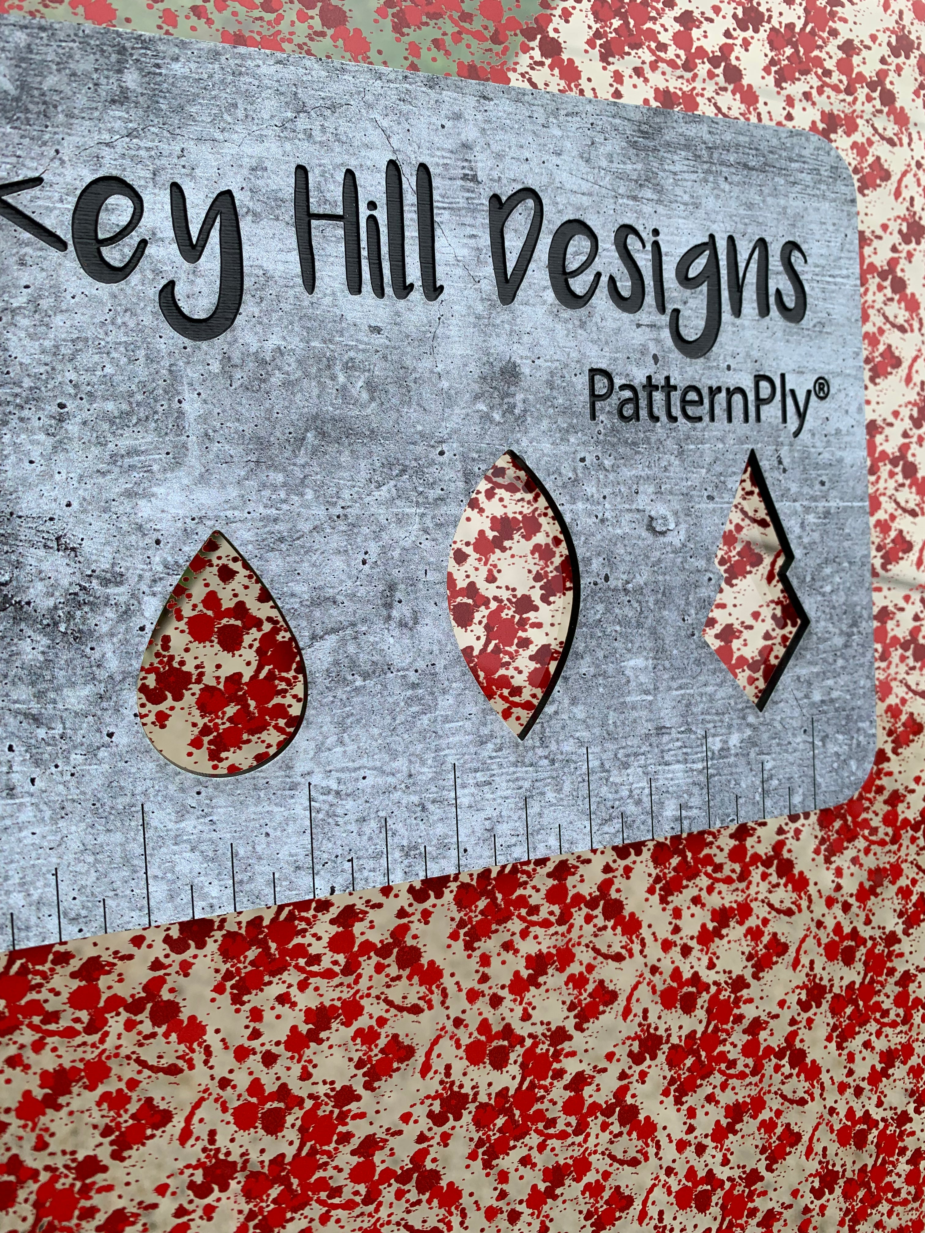 PatternPly® Scattered Micro Blood Splatter sheet showing the pattern