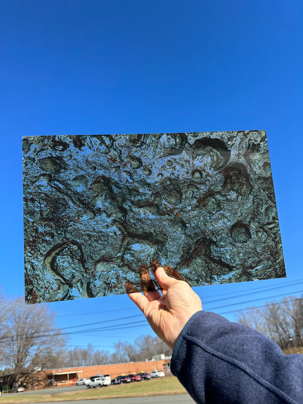 PatternPly® Transparent Meteorite sheet showing the pattern