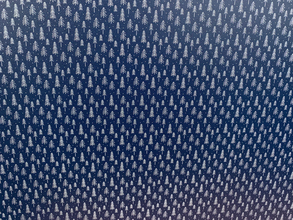 PatternPly® Full Coverage Blue and White Christmas Stick Trees product photo 3