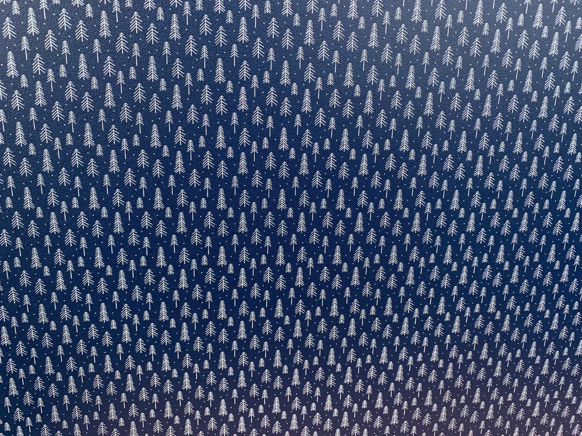 PatternPly® Full Coverage Blue and White Christmas Stick Trees product photo 3
