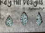 PatternPly® Scattered Christmas Scrolls WHITE product photo 8