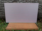 PatternPly® Full Coverage Red, White, and Green Chevron sheet showing the pattern