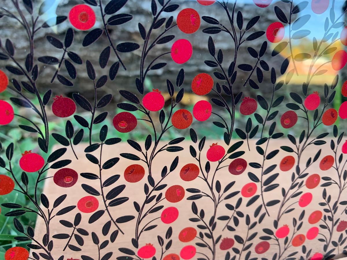 PatternPly® Scattered Cranberries sheet showing the pattern