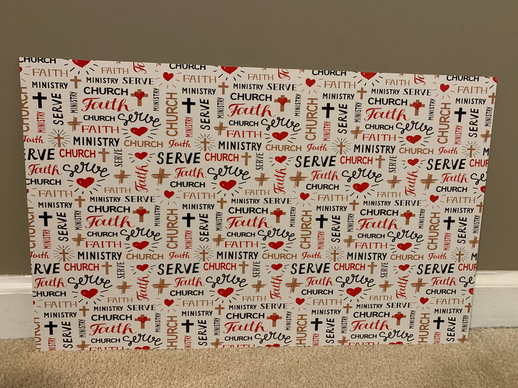 PatternPly® Full Coverage Faith sheet showing the pattern