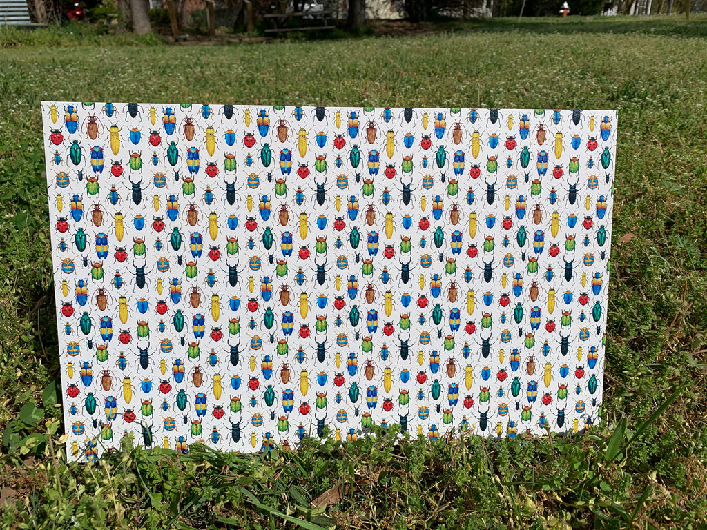 PatternPly® Full Coverage Large Beetles sheet showing the pattern