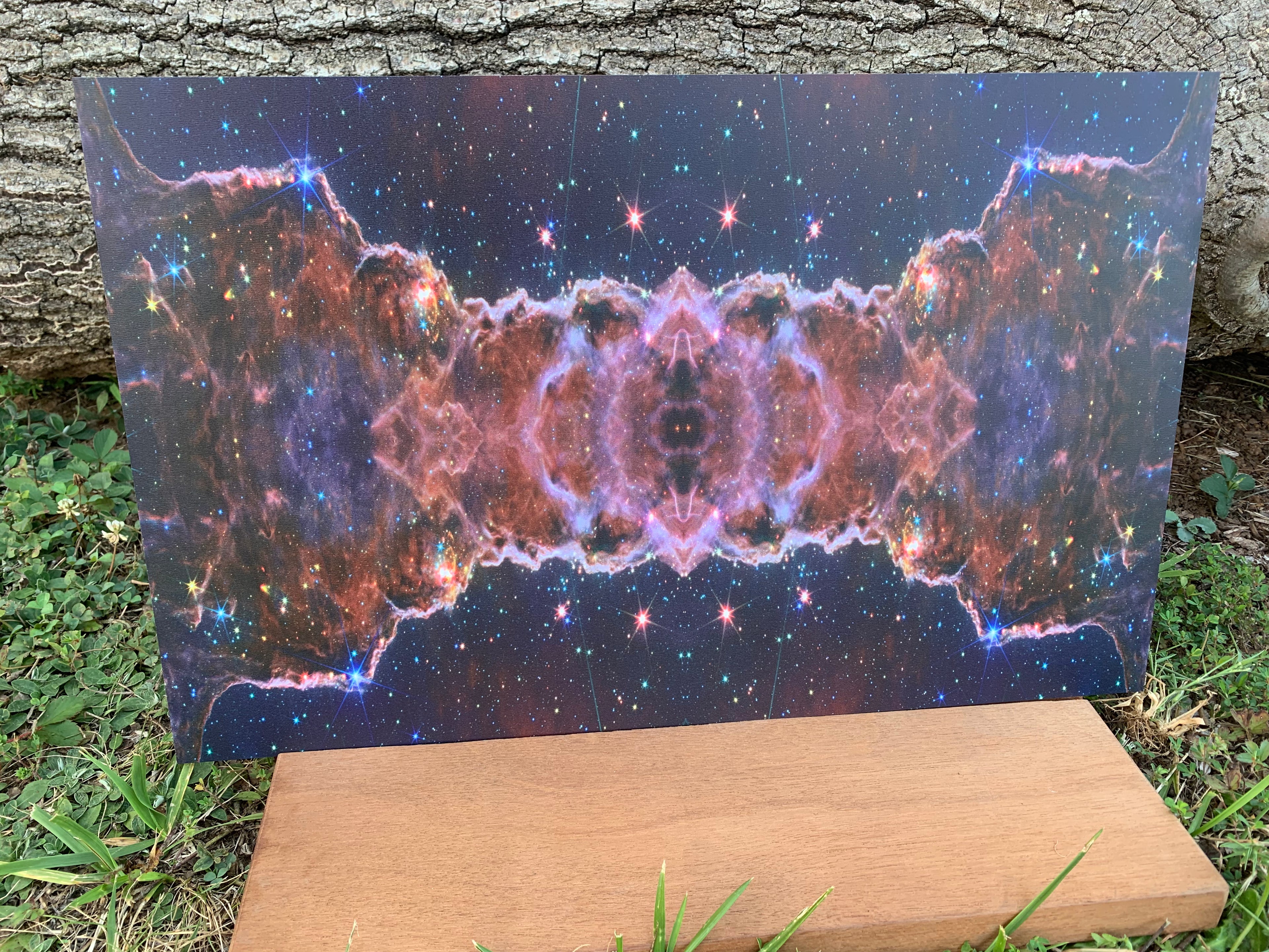 PatternPly® Full Coverage Mini Infrared Cosmic Cliffs sheet showing the pattern