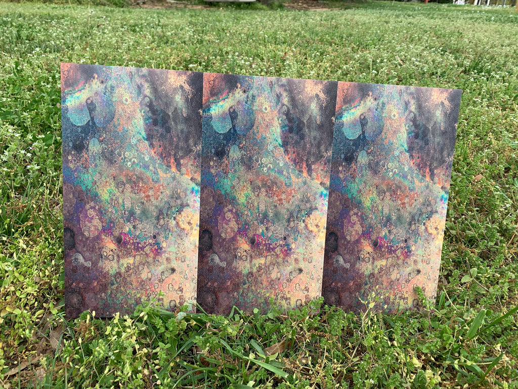 PatternPly® Full Coverage Mini Oil Slick sheet showing the pattern