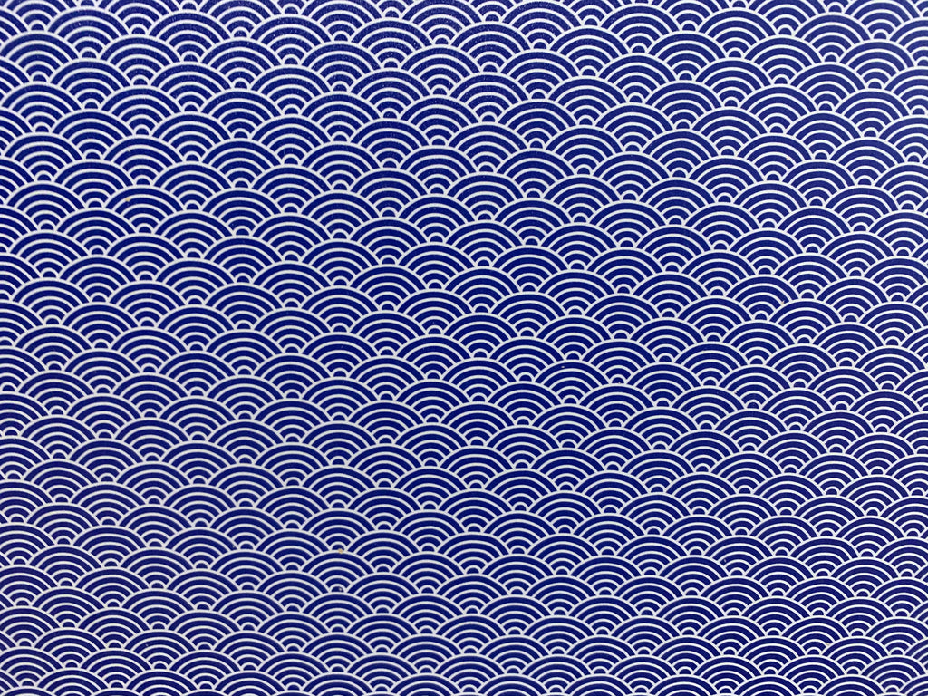 PatternPly® Full Coverage Blue Seigaiha product photo 3