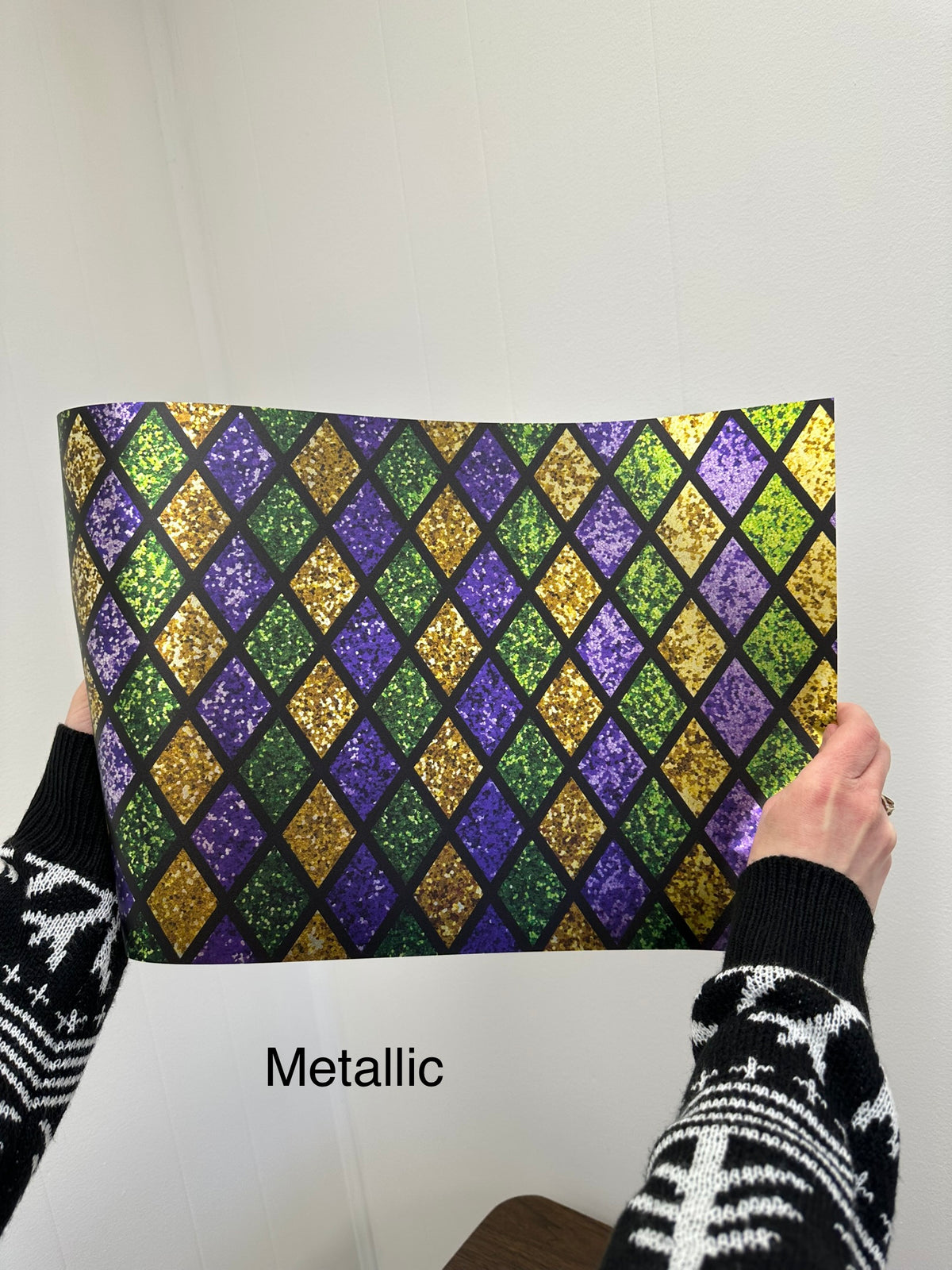 PatternPly® Transparent Mardi Gras Diamonds product photo 2