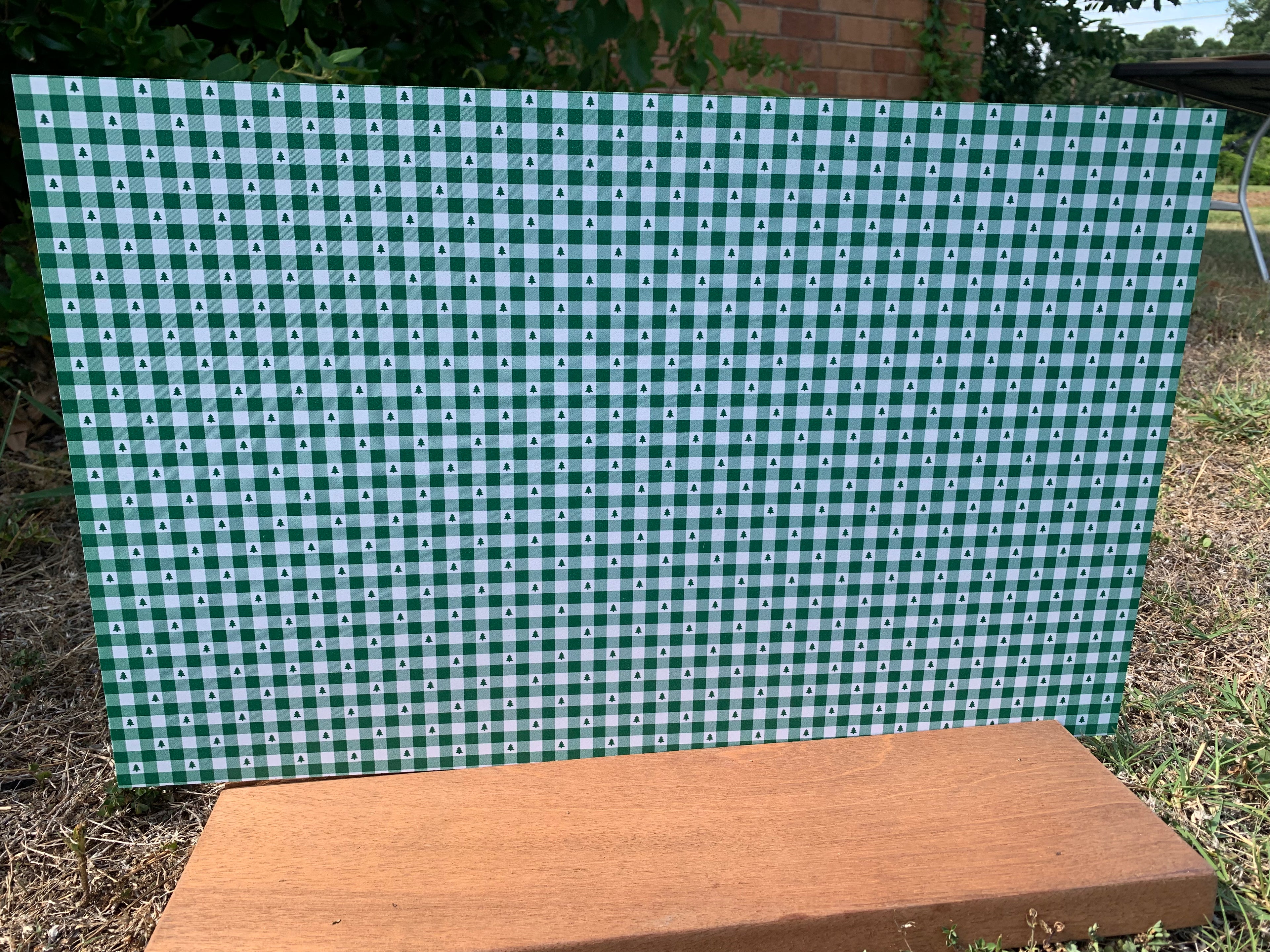 PatternPly® Full Coverage Green Christmas Tree Buffalo Plaid product photo 3
