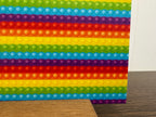 PatternPly® Full Coverage Rainbow Pop Toy sheet showing the pattern