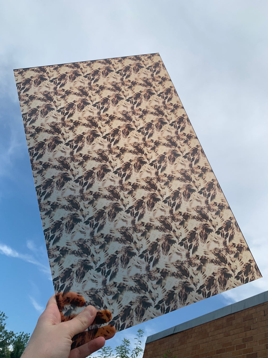 PatternPly® Transparent Spooky Webbing sheet showing the pattern