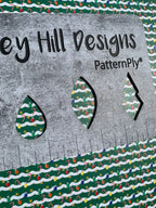 PatternPly® Full Coverage Decorated Christmas Tree sheet showing the pattern