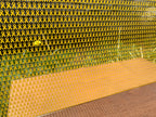 PatternPly® Scattered Mini Yellow Ribbons sheet showing the pattern