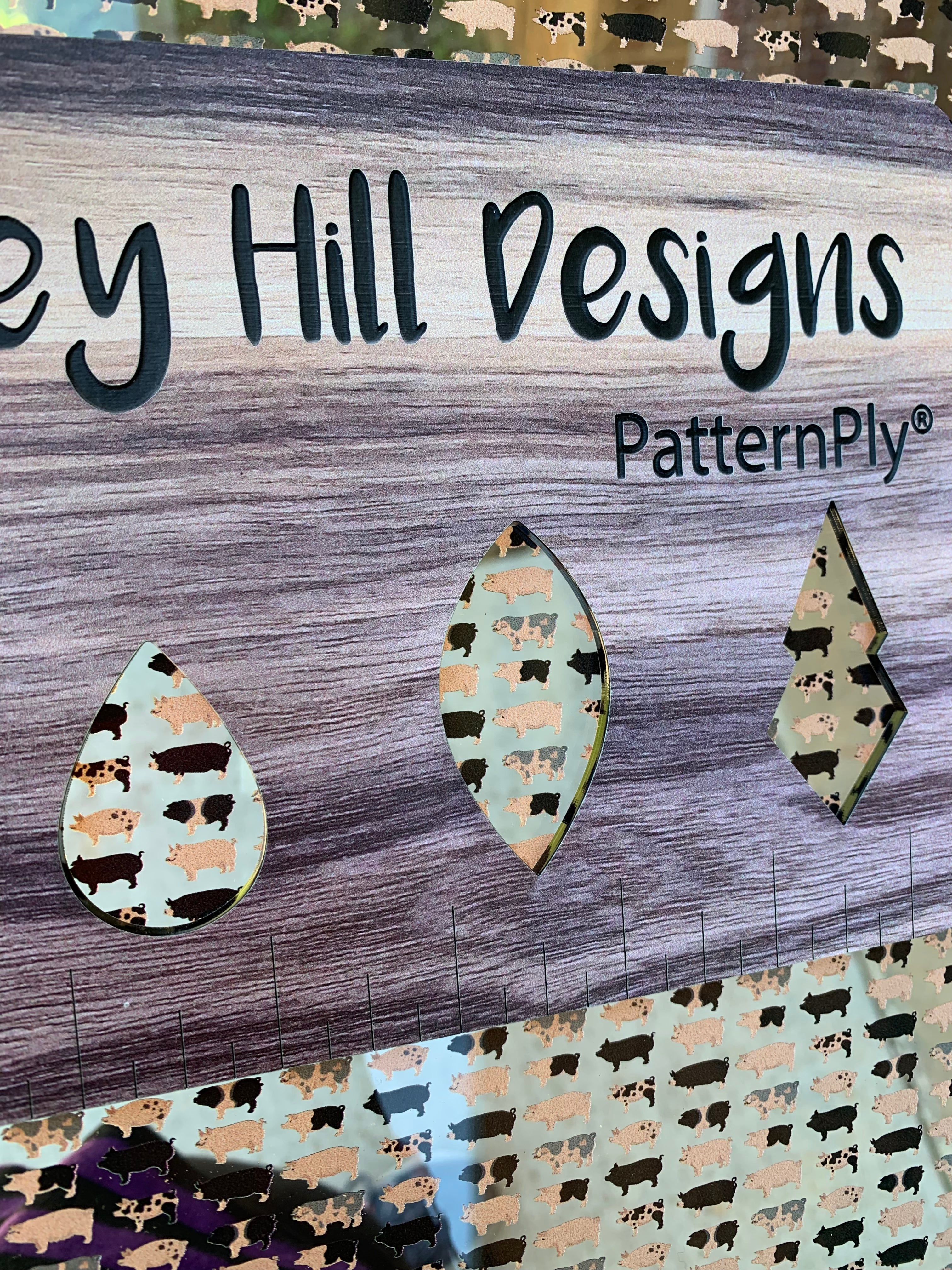 PatternPly® Scattered Micro Pigs sheet showing the pattern